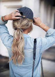 9 Hairstyles That Look Cute Under A Baseball Cap Fall Blonde Hair Hair Styles Fall Blonde Hair Color