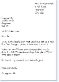 Informal letters do not require a certain pattern of writing and can be written in number of ways. An Introduction To Letter Writing Reading Rockets