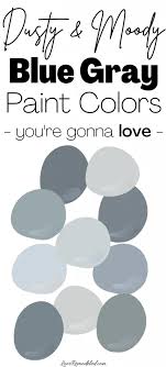Benjamin moore's 2020 color trends makes this easy to do with colors that are sure to please any thunder by benjamin moore. Blue Gray Paint Colors The Perfect Moody Blues Love Remodeled