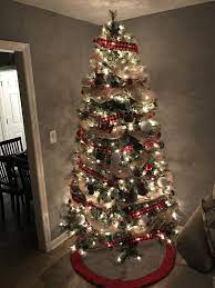 Buffalo Plaid Burlap Christmas Tree Burlap Christmas Tree Christmas Diy Christmas Decorations Rustic Tree