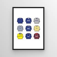 Everton toffee printed shirts feels unisex mens tops t shirt women fashion. Everton Shirt History Print Football Bobbles