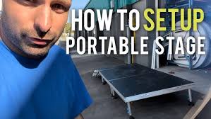 How to disassemble the Aluminum All Terrain portable stage platform