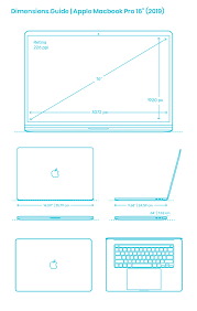 Apple Macbook Pro 16 5th Gen Dimensions Drawings Dimensions Com