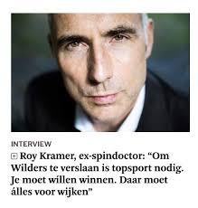 𝘙𝘰𝘺 𝘒𝘳𝘢𝘮𝘦𝘳 𝘪𝘴 𝘨𝘦𝘦𝘯 𝘸𝘢𝘵𝘫𝘦. 𝘏𝘪𝘫 𝘴𝘤𝘩𝘳𝘪𝘫𝘧𝘵  𝘥𝘢𝘵 𝘤𝘦𝘯𝘵𝘳𝘶𝘮𝘱𝘰𝘭𝘪𝘵𝘪𝘤𝘪, 𝘰𝘮 𝘱𝘰𝘱𝘶𝘭𝘪𝘴𝘵𝘦𝘯 𝘢𝘭𝘴  𝘎𝘦𝘦𝘳𝘵 𝘞𝘪𝘭𝘥𝘦𝘳𝘴 𝘵𝘦 𝘬𝘭𝘰𝘱𝘱𝘦𝘯, 𝘩𝘦𝘵…