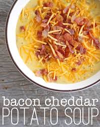 Bacon Cheddar Potato Soup A 20 Minute Meal Recipe Bacon Cheddar Potatoes Recipes Cheddar Potatoes
