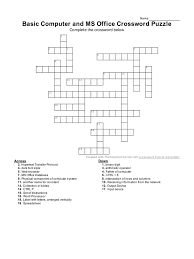 Computer list crossword clue.this crossword clue was last seen on august 25 2021 universal crossword puzzle.the solution we have for computer list has a total of 4 letters. Crossword Basic Computer Concepts