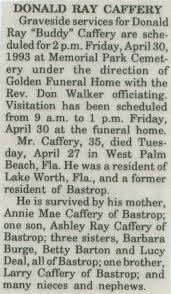 Donald Ray “Buddy” Caffery (1958-1993)