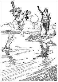 The coloring book will show the first page, and also have a book icon in the toolbar to let you choose one of the coloring pages. King Arthur Coloring Pages