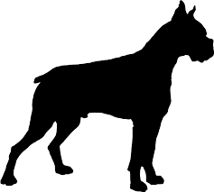 Black And White Boxer Dog Clip Art Boxer Dog Clipart Craft Projects Animals Clipart Clipartoons Download Images Photos Pictures Perros Boxer Silueta De Perro Perros