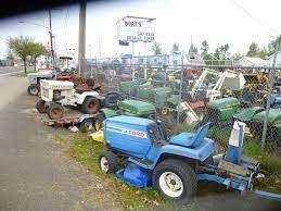 Search for used lawn and garden tractors for sale using john deere machinefinder. Lawnside Classics Burt S Vintage And Used Riding Mower And Garden Tractor Heaven Including One Of The Oldest Riding Mowers Ever Curbside Classic