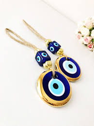Blue Evil Eye Wall Hanging Gold Macrame Evil Eye Gold Evil Eye Charm Evil Eye Decor Nazar Boncuk Wall Hanging Turkish Evil Eye Goruntuler Ile Boncuk Duvar Kagitlari
