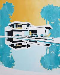 Paul Davies House Sunset 2015 Artist Paul Davies Australia Paul Davis Art Illustration Art