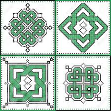 Stay tuned… link to downloadable pattern here. Celtic Endless Decorative Knots Selection In Black And Green Royalty Free Cliparts Vectors And Stock Illustration Image 73959546
