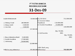 Berikut ini contoh bentuk rekonsiliasi bank 8 kolom : Bab I Kas Kecil Dan Rekonsiliasi Bank Ika