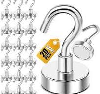 NAISHIER 8 Pack Black Magnetic Hooks, 80lbs Magnetic Hooks For Cruise  Cabins, Cruise Essentials Must Haves For Travel, Strong Magnets With Hooks  For ...