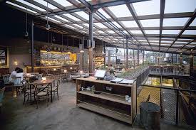 Industrial Counter Area Beer Garden Jakarta Selatan Bitte Design Studio Beer Garden Design Beer Garden Bar Restaurant Interior