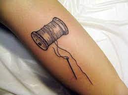 I have been wanting a tattoo for years and when my husband got home from his deployment he went with me to get it. 8 Needle And Thread Tattoos Ideas In 2021 Tattoos Sewing Tattoos Needle And Thread