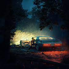 Where can i get live wallpapers for cars? Hd Wallpaper Forest Night Rain Car No Passage Wallpaper Flare