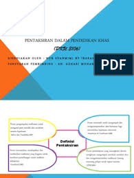 Penilaian dan pentaksiran dalam pendidikan jasmani. Pentaksiran Dalam Pendidikan Khas