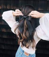 Brigitte Bardot Hair Bow Barrette Slim Black Bow Barrette Etsy In 2020 Hair Styles Bow Hairstyle Grosgrain Hair Bow
