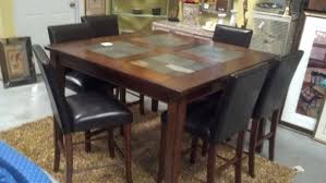 Pub Table With Slate Inserts And 6 Chairs Find Furniture Furniture Pub Table
