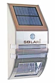 Solari Solar Powered Led Outdoor Night Light And Motion Sensor Security Light For Wall Mounting Dual Function Stylis Security Lights Motion Sensor Solar Power