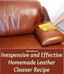 Inexpensive And Effective Homemade Leather Cleaner Recipe Cleaner Recipes Cleaning Recipes Diy Cleaning Products