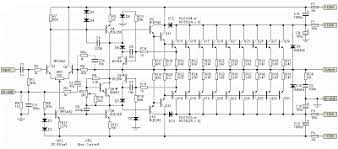 The schematic for this 100 watt audio amplifier has a few stages. 3000w Stereo Power Amplifier Circuit Audio Amplifier Hifi Amplifier Electronics Circuit