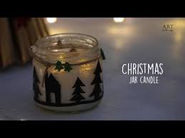 Diy Christmas Candle Jar Christmas Crafts Mason Jar Craft Youtube