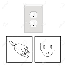 Plug wiring diagram us print the electrical wiring diagram off in addition to use highlighters in order to trace the circuit. Us Socket And Plug Icon Set Three Pin Socket Sheme Isolated Royalty Free Cliparts Vectors And Stock Illustration Image 148513049