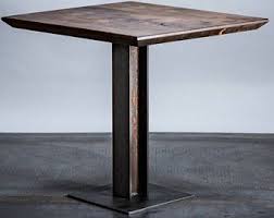 I Beam Pedestal Base 2 Top Two Top Restaurant Base Industrial Table Base Pedestal Table Base Coffee Table Design Industrial Table