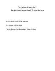 Pasukan invasi jepang mendarat di banten. Penjajahan Belanda Di Tanah Melayu Docx Pengajian Malaysia 2 Penjajahan Belanda Di Tanah Melayu Nama Ishatul Nabila Bt Endrizal No Matrix L20301016 Course Hero