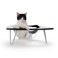 Wood leg stand elevates the bed for a chic look. Elevated Cat Beds Target