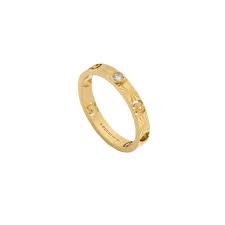 Gucci Icon Heart 18k Yellow Gold Diamond Ring - Jewelry | Manfredi Jewels