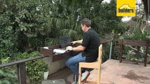 Stain or paint the balcony railing table. How To Make A Balcony Railing Bar Table Youtube