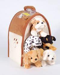 Sfs Gifts Special Edition Unipak 12 Plush Dog House With 5 Stuffed Animal Dogs Featuring A Bulldog And 5 Bonus Mini Dog Figures Plush Dog Mini Dogs Pet Toys