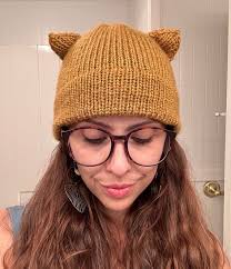 The Bean: Double Knit Brim Beanie PATTERN With Bonus Cat Ears PATTERN