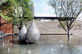 beautiful water feature landscape plaza landscape design waterscape design