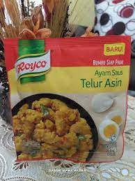 Review Bumbu Royco Ayam Saus Telur Asin Makanan Makanan Enak Ayam