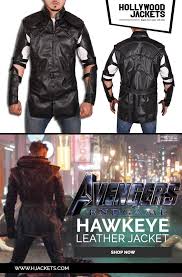 Did you know how that was how he was going to become ronin? Clint Barton Avengers Endgame Hawkeye Leather Jacket On Hjackets Barton Avengers Hawkeye Clint Barton