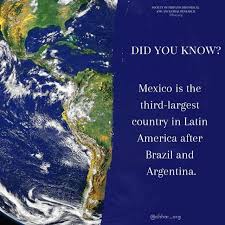 Mexico Is The Third Largest Country In Latin America After Brazil And Argentina Didyouknow Funfact Factoftheday Shhar Genealogy Hispanicgenealogy Mexic