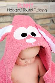 3 sprouts hooded towel вђ soft cotton hooded baby bath towel for toddler, infant. Bunny Hooded Towel Tutorial Crazy Little Projects