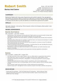 Barista Resume Samples Qwikresume