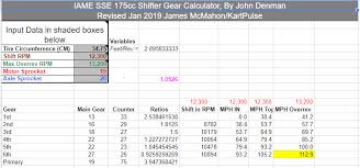 road race gearing for iame 175sse 2 stroke engine help and