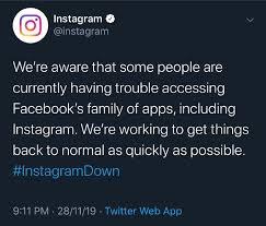 Maybe you would like to learn more about one of these? Atualizacao 19 De Marco O Instagram Caiu E Nao Esta Funcionando De Novo Os Usuarios Dizem Que O Aplicativo Nao Esta Atualizando Br Atsit