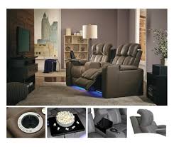 These brown recliners feature leather to fronts and sides and have padded backs and seats cushions. Home Theater Seating Be Seated Leather Furniture Michigan