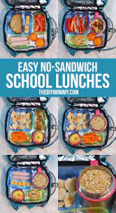 Easy No Sandwich School Lunch Ideas The Diy Mommy Healthy Lunches For Kids Cold School Lunches Kids Packed Lunch