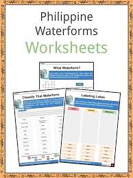 philippine waterforms facts worksheets ocean river gulf for kids