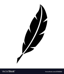 17 Feather Pen Vector Feather Pen Pen Icon White Feather Pen