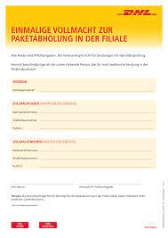Book before end of month & save on dhl air ltd. Https Www Dhl De Vollmacht Paketabholung